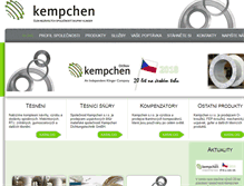 Tablet Screenshot of kempchen.cz